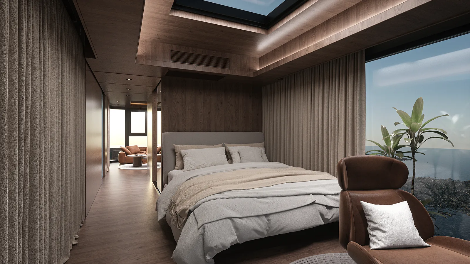 See Inside Scenic Bedroom