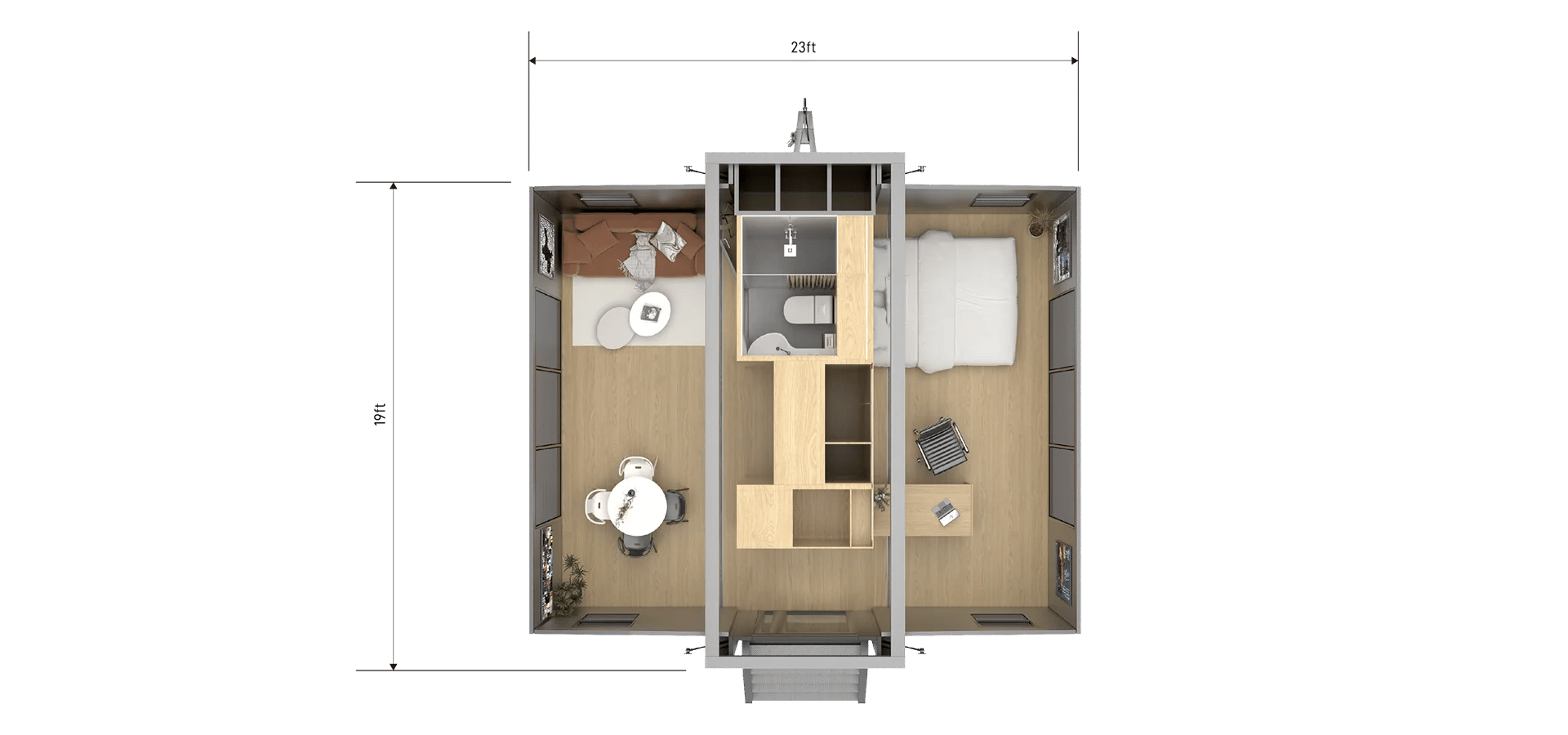 Top Dimensions – Interior