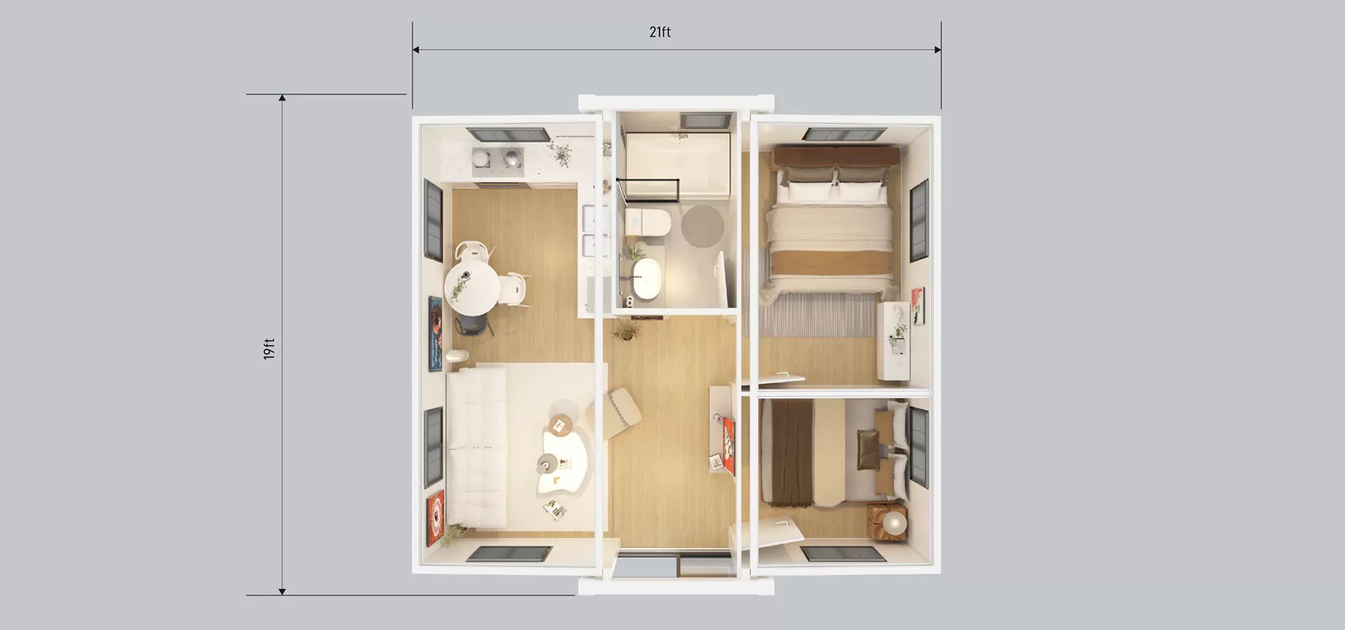Top Dimensions – Interior