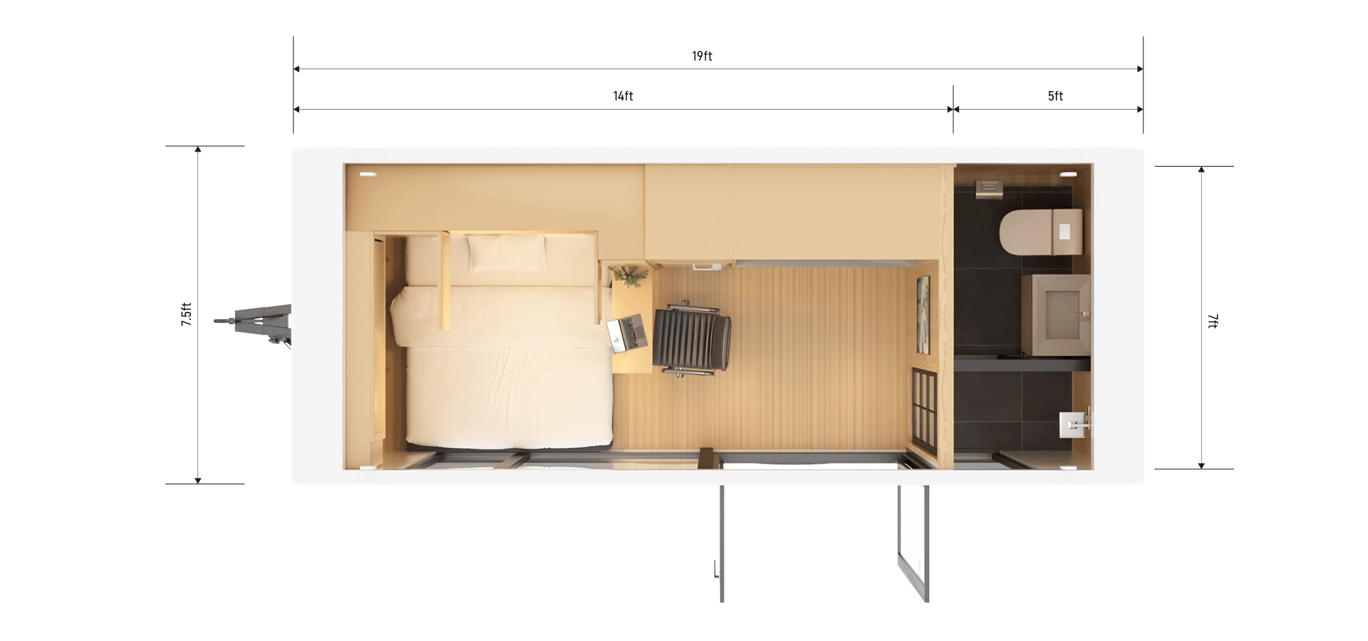 Top Dimensions – Interior